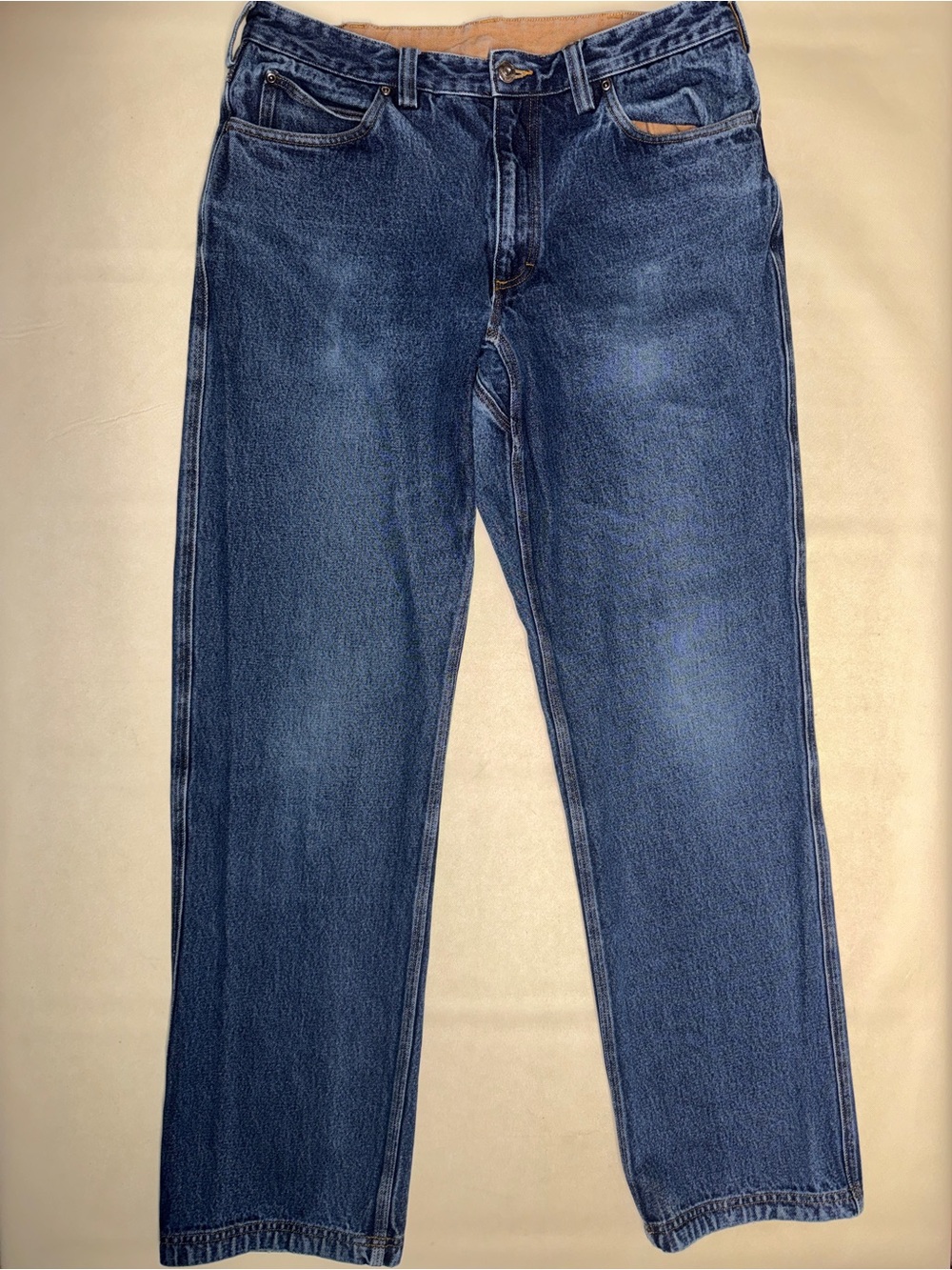 Duluth Trading Co Men's Straight Jeans in Indigo Blue